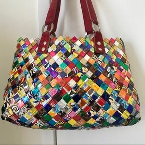 Nahui Ollin Genuine Candy Wrapper Tote